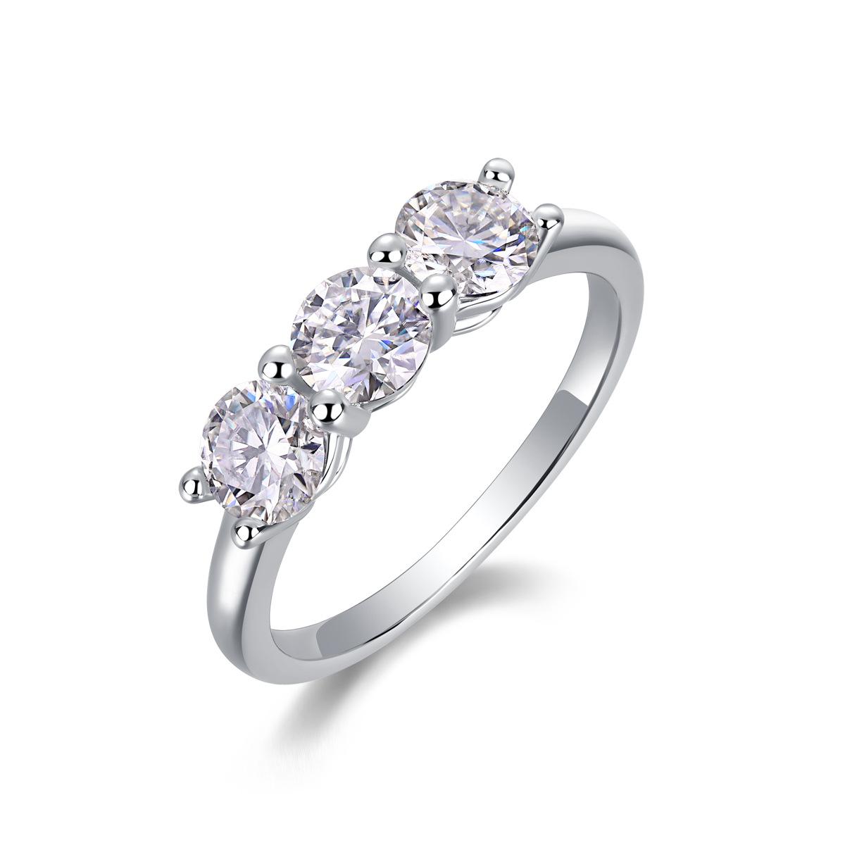 

Кольцо из серебра S925, 5 мм, муассанит, закрытое кольцо Beauty 5