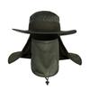 Men Summer Wide Brim Sun Protection Boonie Hat Breathable Outdoor Fishing Fisherman Cap