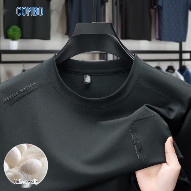 Kangbo Men s Silk Blend Short Sleeve T-Shirt and Pants Collection 170
