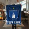 1PC Custom Name Hamburger SV Patterned Flannel Blanket Suitable For All Seasons for Home Decor Warmth and Comfort Gifts Holiday Present