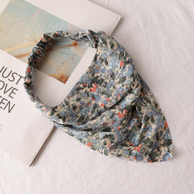 

Шифоновая повязка на голову треугольником с эффектом тай-дай: Универсальный аксессуар для волос для женщин