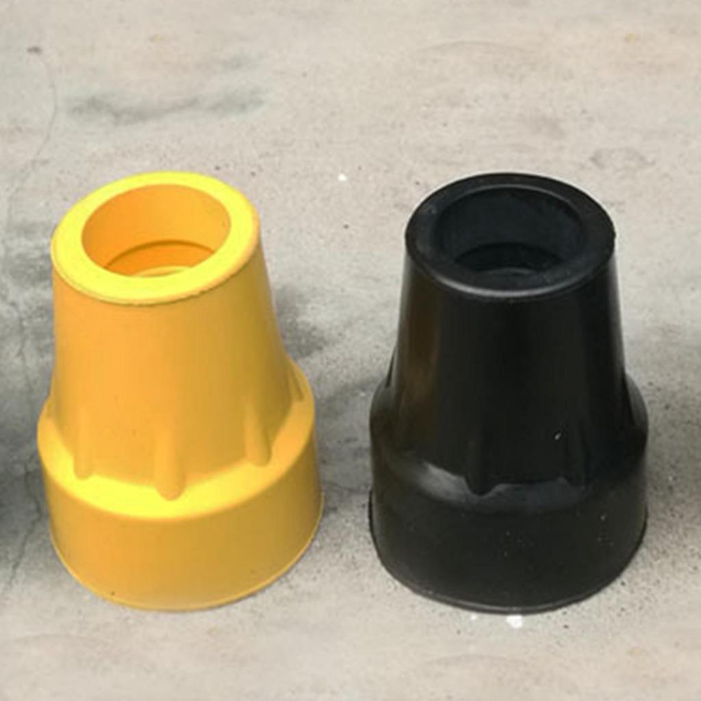 4 Pieces 7/8inch Rubber Cane Tips AntiSlip Base Replacement Professional for Uneven or Loose Ground Wear Resistant Thick