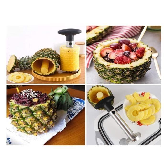 Pineapple Cutter - Stainless Steel - Plastic Handle - Silver - 1 Piece
