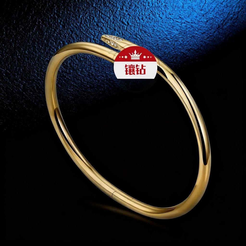 Bracelet Girls Niche Titanium Steel Jewelry Premium Sense Ins Wind Nail Opening Jewelry