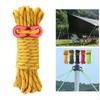 4 Guy Lines Tent Cords Lightweight Camping Rope with Aluminum Guylines Adjuster Tensioner Tarp,