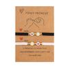 Couple Matching Bracelet Luminous Heart Bead Elastic Rope Valentine's Day Gift