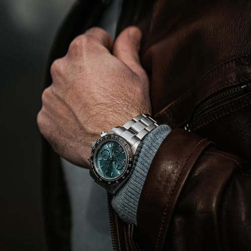 LACZ DENTON Pagani Design PD1644 Men's Stainless Steel Quartz Chronograph Watch, 100m Water Resistant, Men's Sports Watch, Fashion Gift for Business a