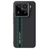 ABEEL For Xiaomi 15S Pro Magnetic Case PC + TPU + Aluminum Alloy + PU Leather Slim Phone Back Cover
