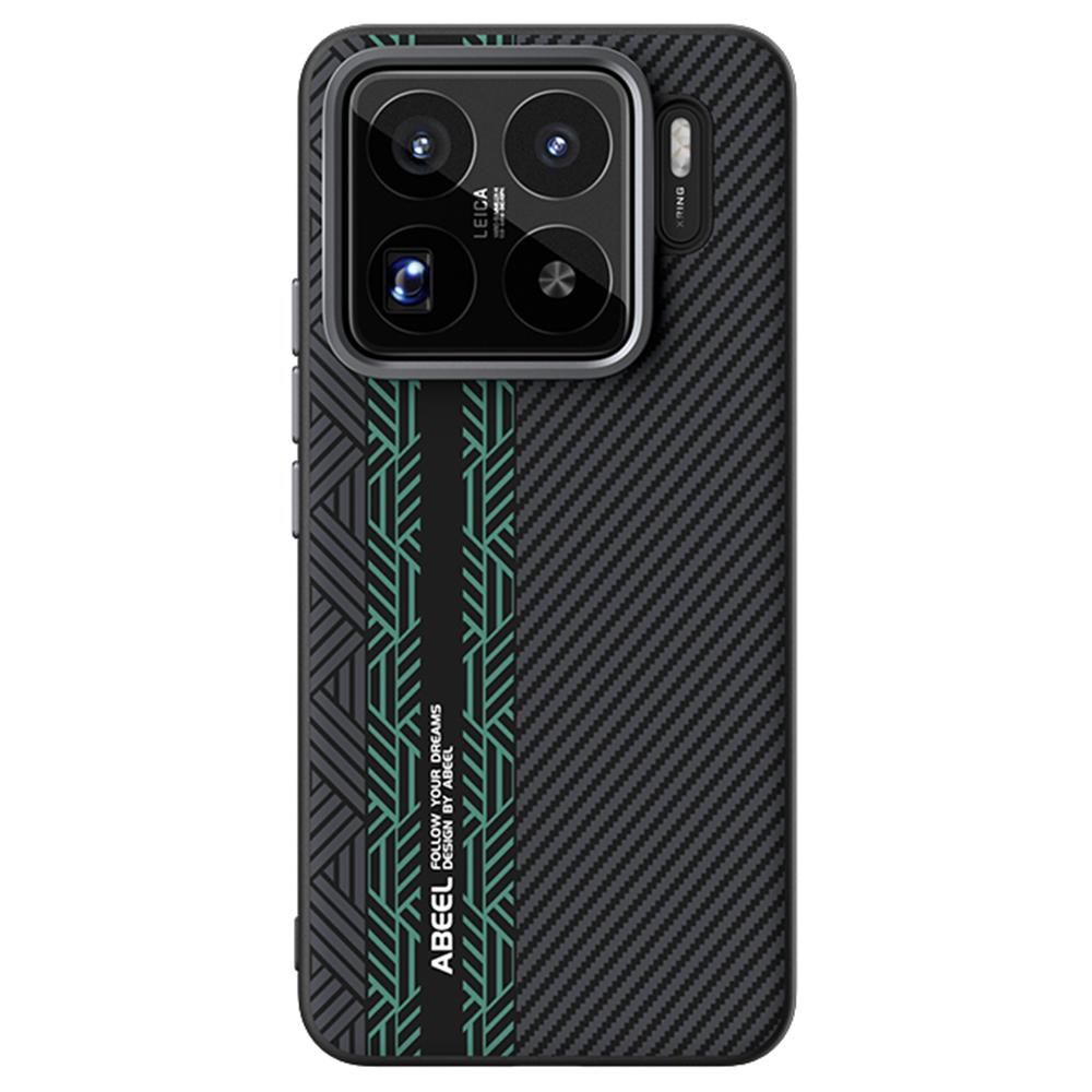 ABEEL For Xiaomi 15S Pro Magnetic Case PC + TPU + Aluminum Alloy + PU Leather Slim Phone Back Cover