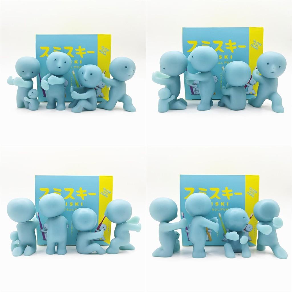 Smiski Corner Boy Night Light Toothbrush Holder With Glow Ghost For Kids Bathroom Decor