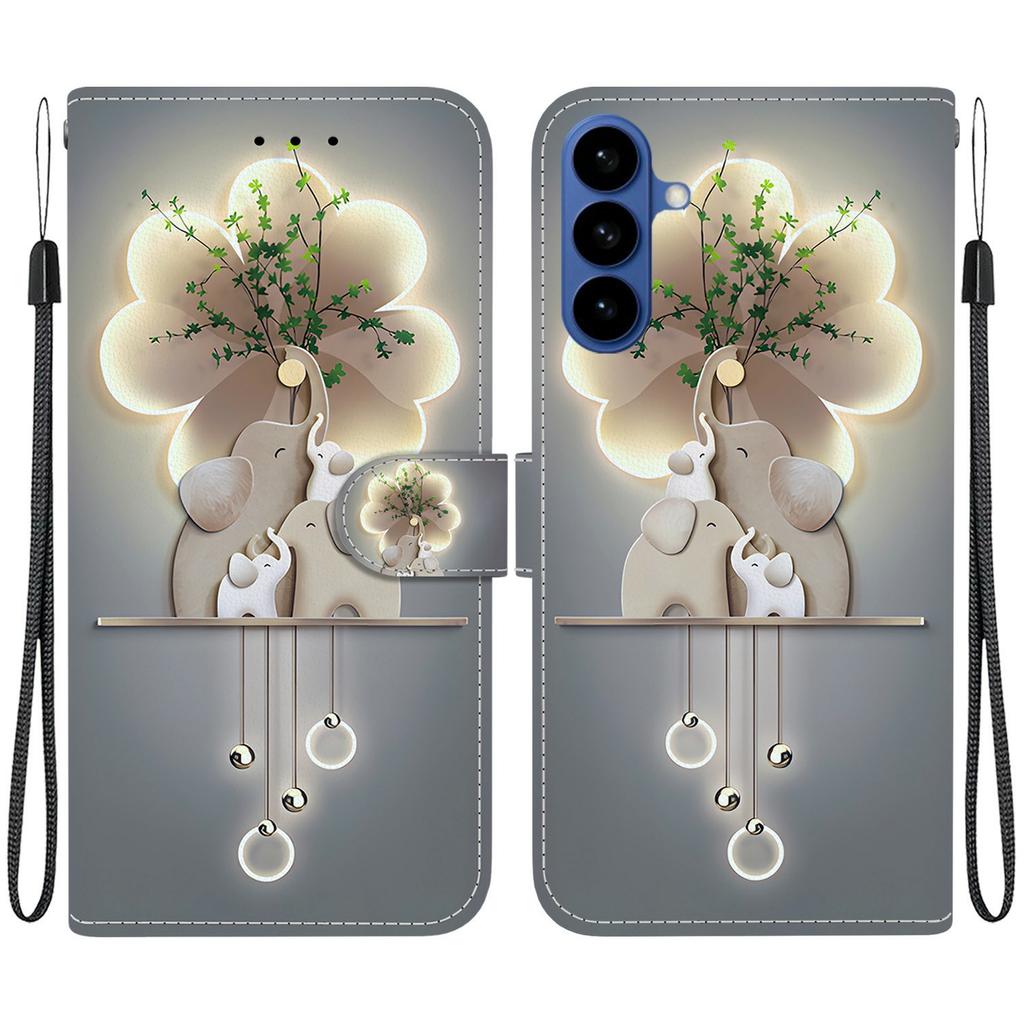 For Samsung Galaxy A57 5G Case Pattern Printing Leather Flip Wallet Phone Cover with Lanyard
