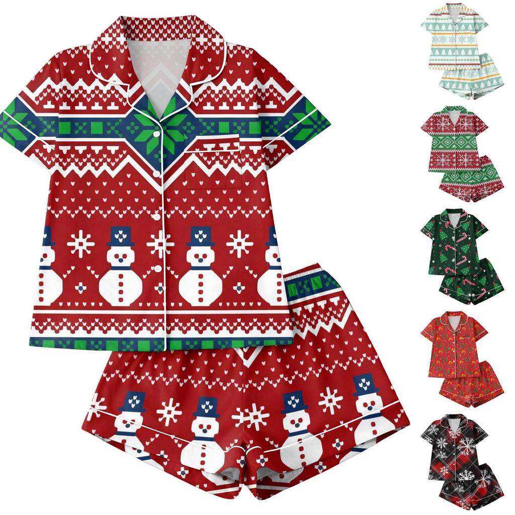 Women's Short Sleeve Shorts Set Milk Silk Brushed Fabric Two Piece Loungewear Outfit