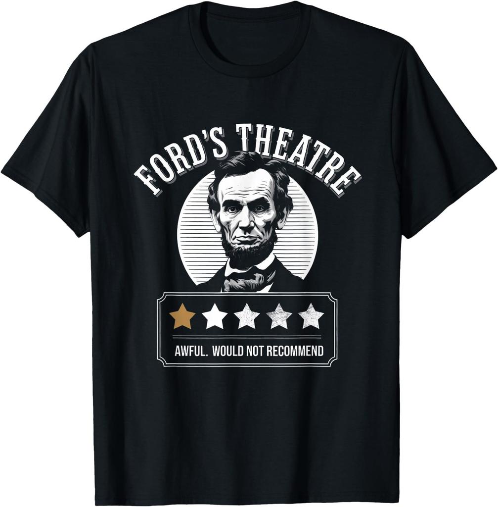 Ford's Theater Presidentiële Geschiedenis Abe Lincoln Grappig T-shirt