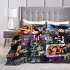 Rock Star Johnny Hallyday Flannel Blanket  Soft Warm Throw Blanket for Couch Bed Airplane Travel Funny Bedspread Sofa Bed Cover
