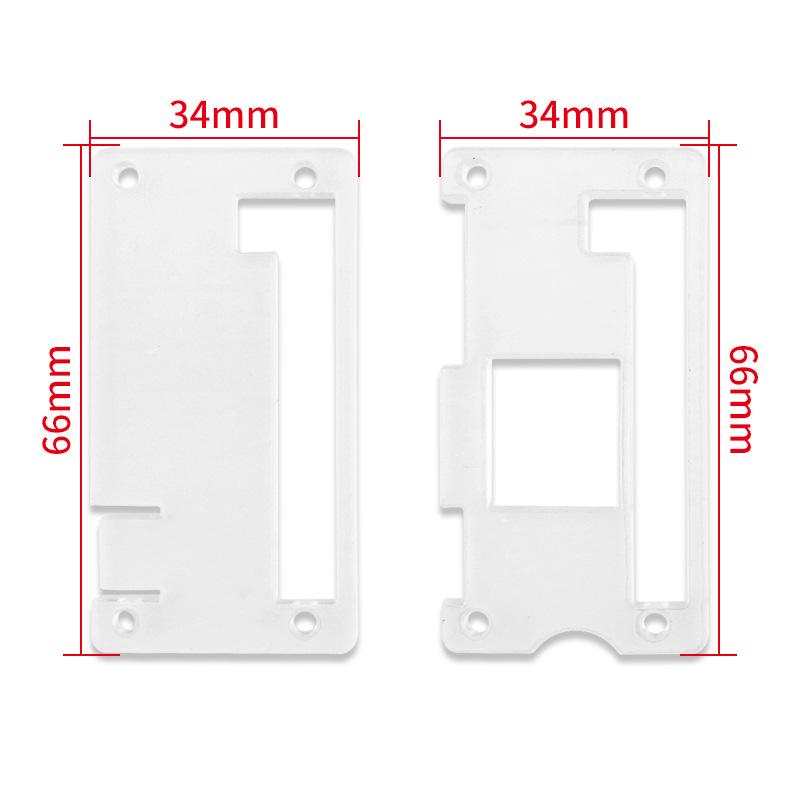Raspberry Pi Zero 2 W Transparent Acrylic Case with Heatsink
