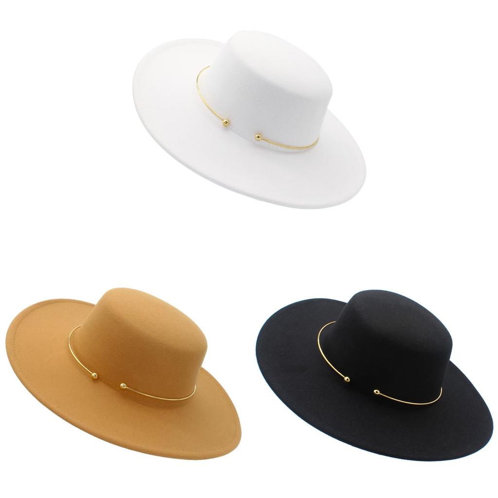 Vintage Jazz Hat With Wide Brim For Men Women Fall Winter Warmth And Windproof Style