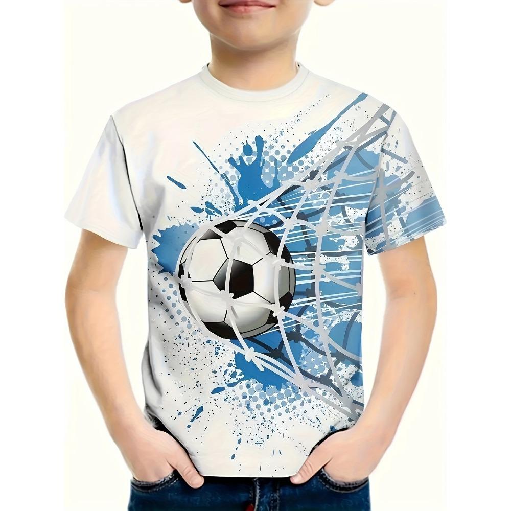 European and American casual printed T-shirt for boys and girls 120