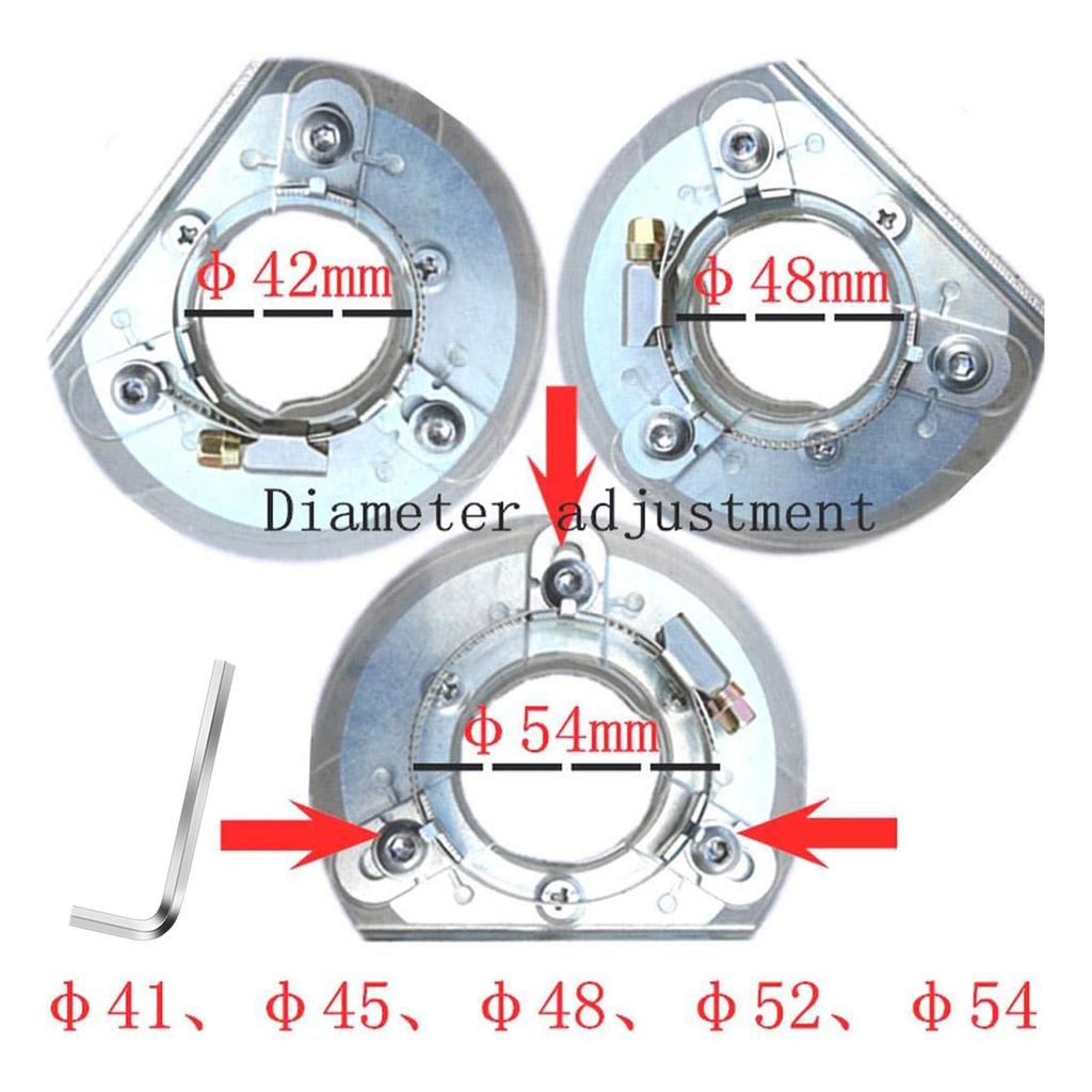 Grinding Cover Dust Extractor Cutting Guard 4" 5"  Professional Angle Grinder Guard with Attachments Transparent Durable
