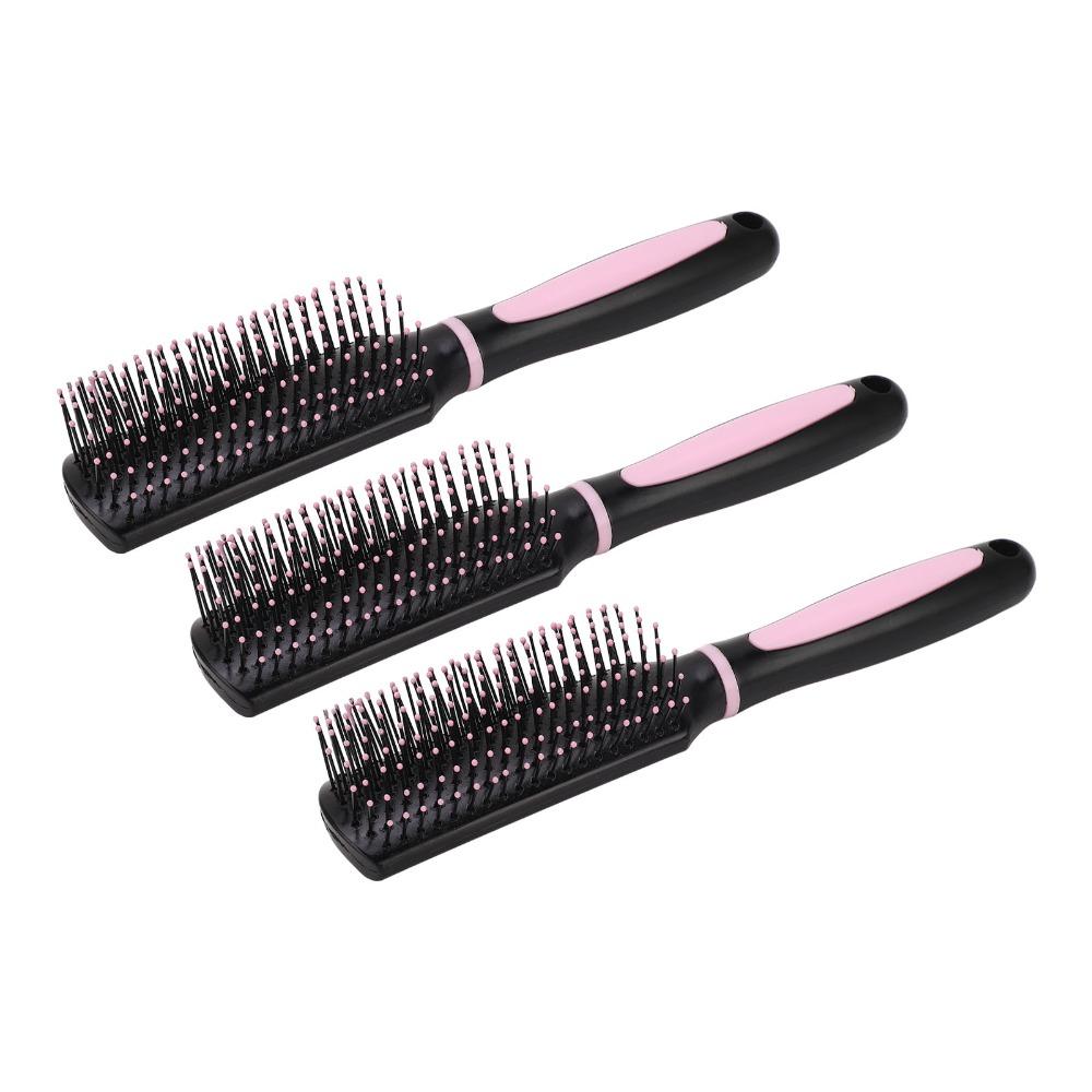 3pcs Professional Hair Brush Rounded Comb Teeth Detangling Hair Brush Hair Comb Brush For Women