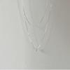 Women's Double Layer Bead & Snake Bone Chain Necklace - Autumn/Winter Versatile Fashion with High-End Style