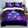 Dreamy Glowing Mushrooms Art Decor Soft Comfortable Duvet Cover Bedding Set Included 1*Duvet Cover & 2*Pillowcases, Gift