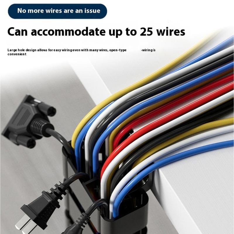 ABS Office Desk Cable Square Tube Wire Management Systems For Neat And Efficient Heat Dissipation