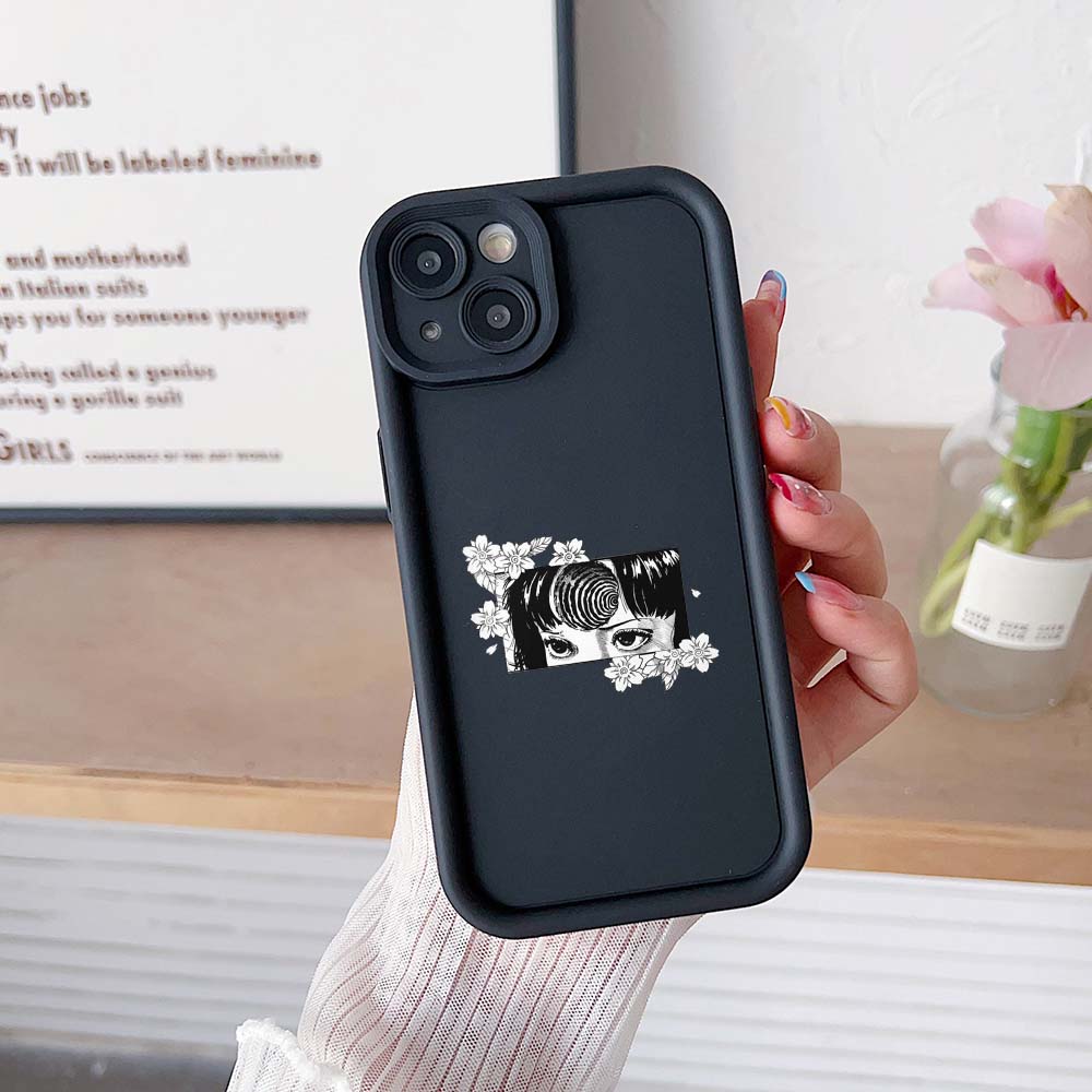 Sky Eye Ladder Phone Case for iPhone 15 Samsung A24 Huawei Honor 90 Xiaomi Redmi 12 Infinix Realme Angel Eye Soft Cover NY10 Japanese Horror Manga Art