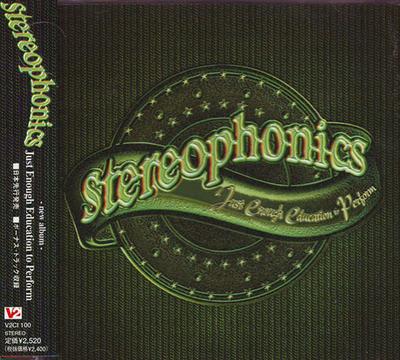CD STEREOPHONICS - Just Enough Education To Perform V2CI100 V2 2001 Japan Rock Used