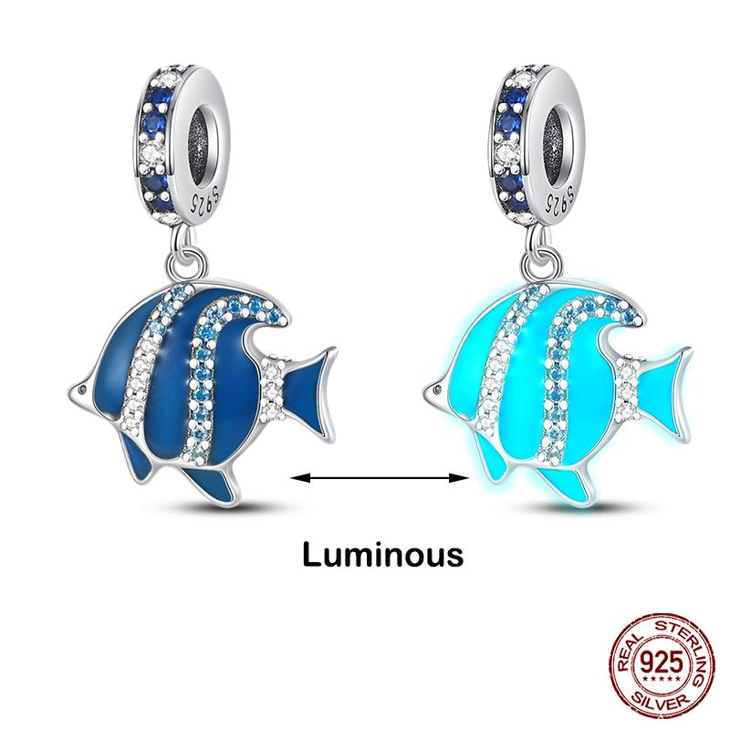 Kupferfarbene Im Dunkeln leuchtende Glühwürmchen Honigbiene Stern Anhänger Perlen Passen Qikaola Original Armbänder Feiner DIY Schmuck Geschenk