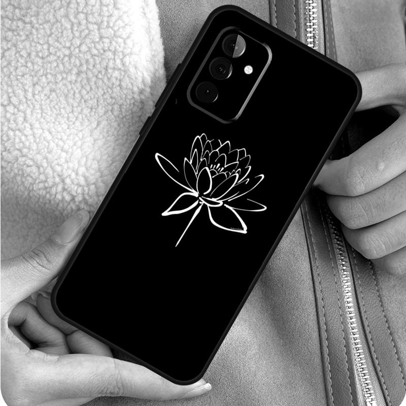 Lotus Flower Phone Case For Samsung Galaxy A55 A35 A25 A15 A51 A71 A12 A32 A52 A13 A33 A53 A14 A34 A54