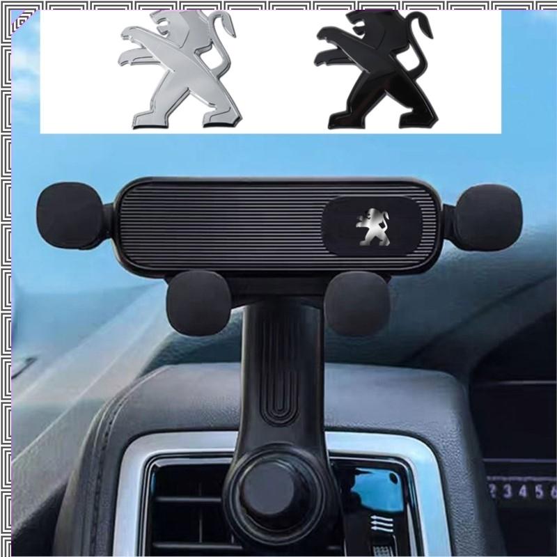 1pc Gravity Universal Car Air Vent Phone Holder Shockproof GPS Clip For Peugeot Lion Badge 308 3008 2008 306 Hub Cap Accessories