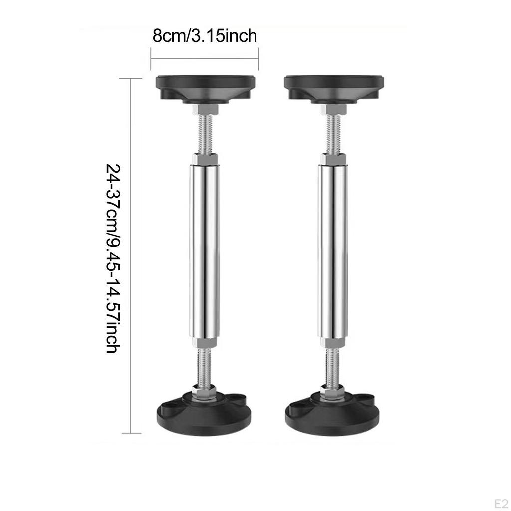 2 Pieces of Sink Brackets for Undermount Use with Stainless Steel Legs Suitable Bathroom And