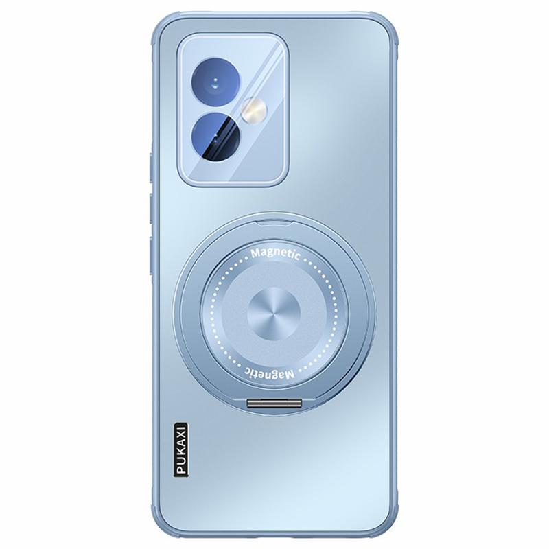 

For Honor 100 5G Case Compatible with MagSafe Kickstand TPU+PC Heat Dissipation Phone Cover Blue