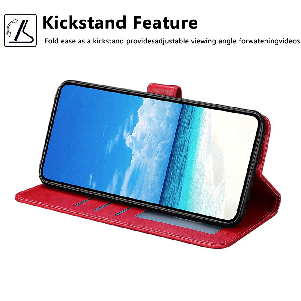 Elegant Leather Wallet Case For iPhone 17E 16E 17 Air 16 Pro Max 15 Plus 14 13 12 Pro Max Card Holder Storage Flip Phone Cover