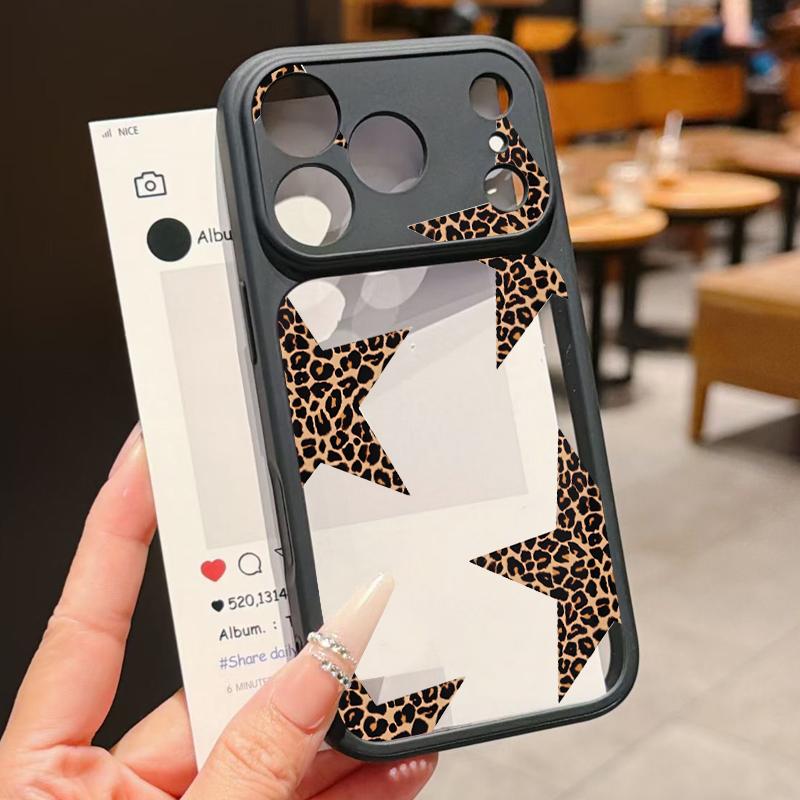 Colorful Stars Print Phone Case For iPhone 17 Pro Max For iPhone 16 15 14 13 Pro Max Luxury Hybrid TPU+PC Clear Back Hard Cover