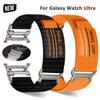 Nylon+stal nierdzewna Pasek podróżny do Samsung Galaxy Watch Ultra 47mm Mecha Bransoleta do Galaxy WATCH 47 Ultra Pasek pętla bez szczelin
