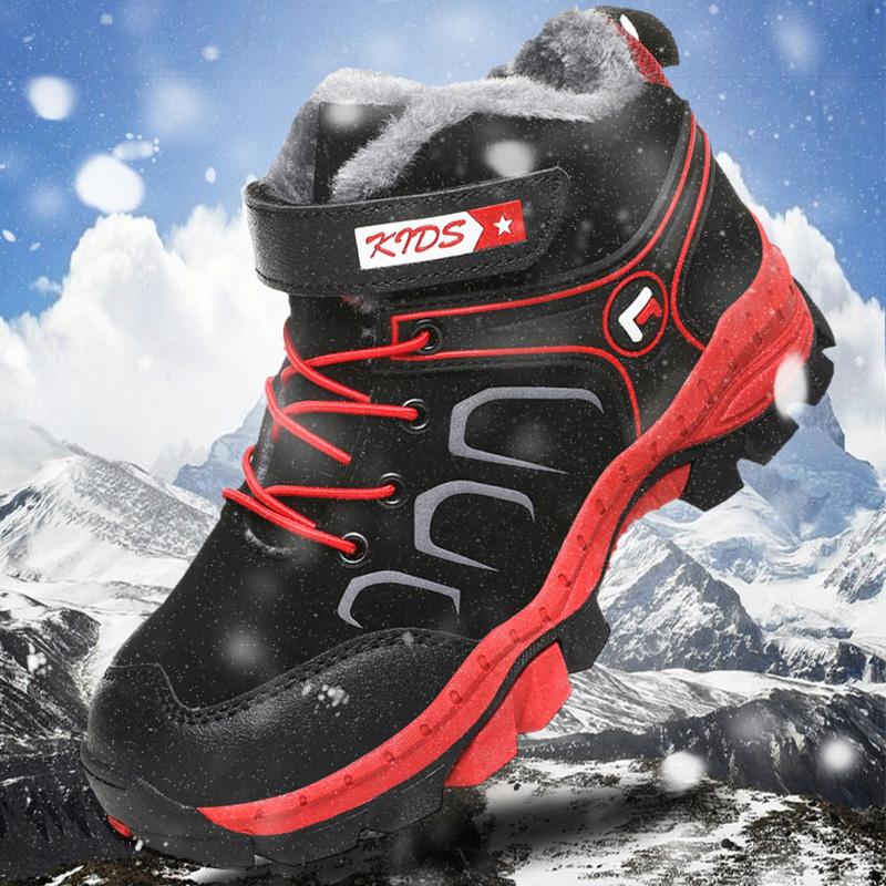 Herbst/Winter Jugend Outdoor Sport Wanderschuhe Kinder Winter Warme rutschfeste Schneestiefel