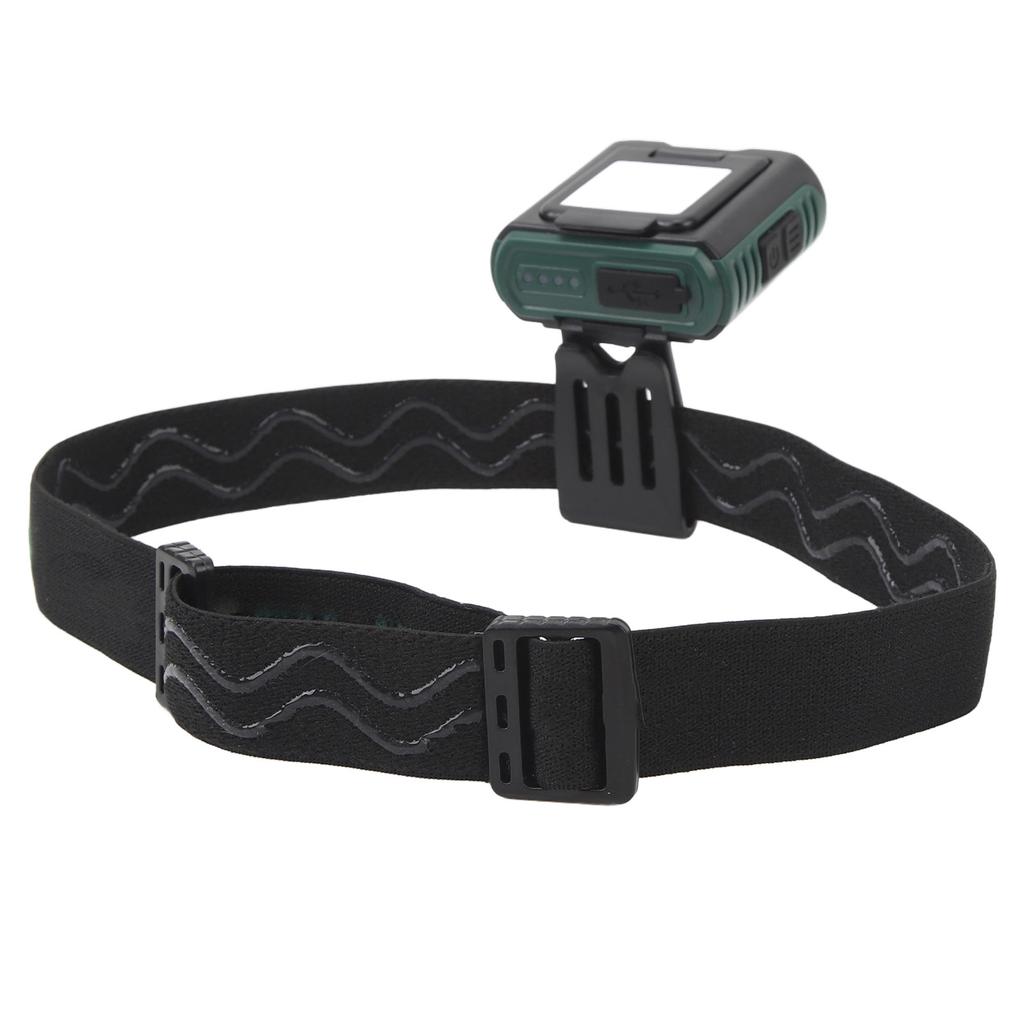 Headlamp Adjustable USB Rechargeable Lightweight Outdoor Fishing Hat Clip Light with Induction for Hiking Camping