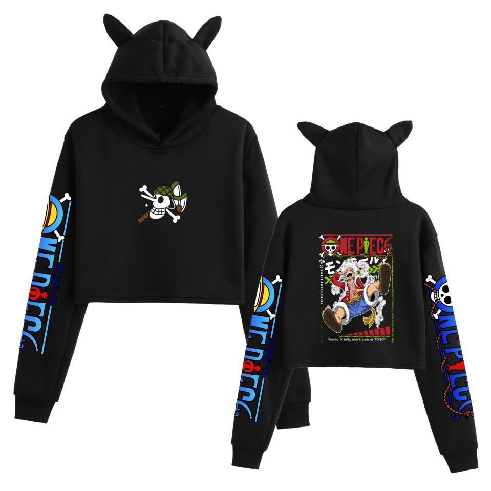 New Hot-Selling One Piece Print Casual Women's Cat Ear Hoodie