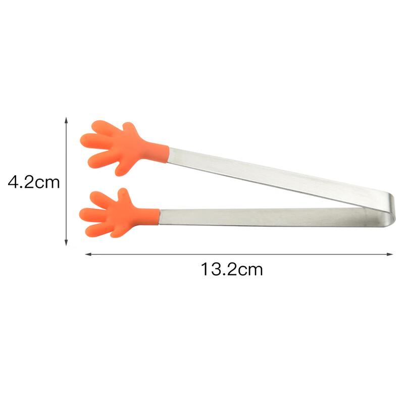 Silicone Mini Hand-Shaped Food Tongs