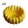 Unique Fruit Bowl Design 3D Printed Banana Shape Funny Decorative Plate Durable Container Desktop Key for Home Kitchen Dining Room Decor Snack Holder