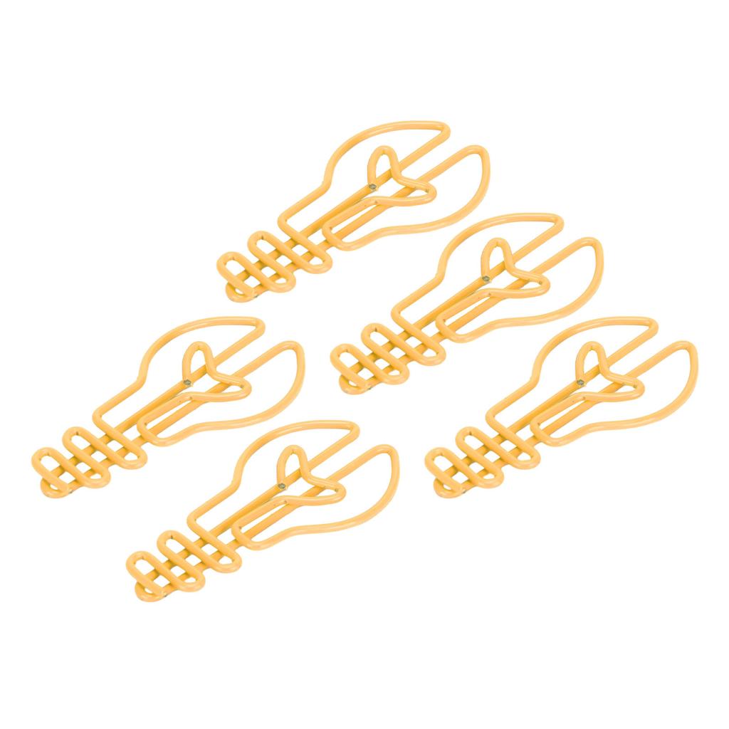 100 Stück Büroklammern in Glühbirnenform Erhöhte Rutschfestigkeit Rostschutz-Galvanisierungsverfahren Metallische Büroklammern für das Büro