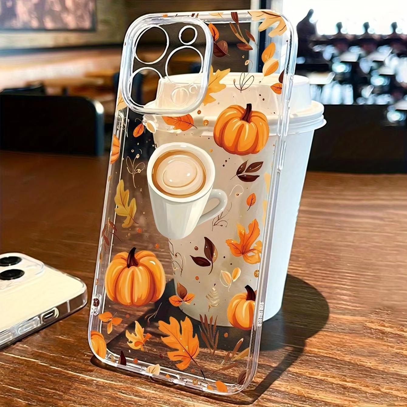 

Coffee Pumpkin Fallen Leaves Phone Case for Xiaomi Redmi Note 13 12 11 Pro Plus 4G 5G Redmi 13C 12C 10 10C 9 9A 9C Back Cover Redmi Note 13 Pro 4G