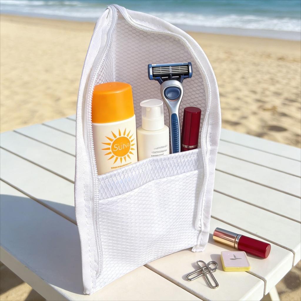 Travel Waterproof Toothbrush Storage Bag Mesh Shower Bag for Business Trips Waterproof Toiletry Organizer Pouch for Cosmetics