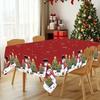 Rustic Christmas Tablecloth New Year 2026 Snowman Table Cover Christmas Party Table Decorations for Home 2026 Xmas Gifts Navidad