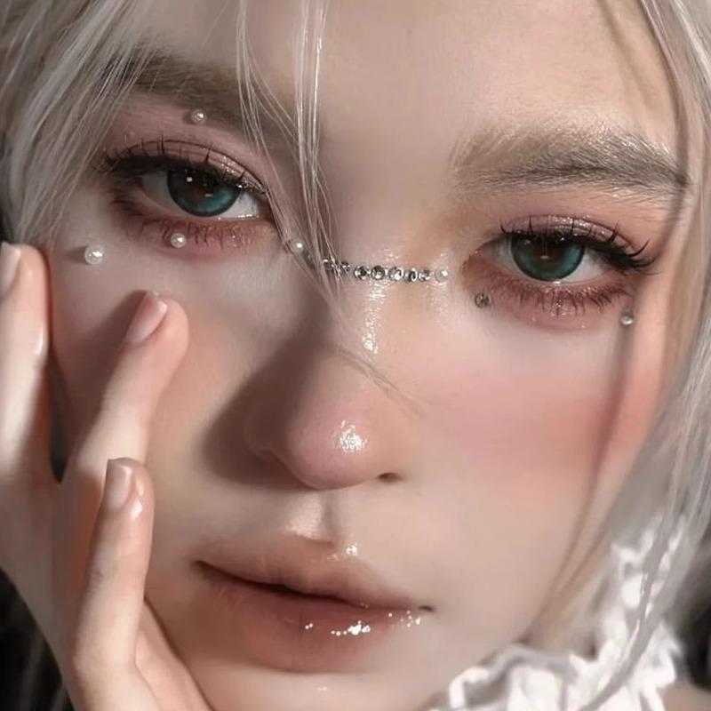 Rhinestone Face Makeup Stickers: Teardrop Eye Gems for Festivals, Concerts, and Stage Performances