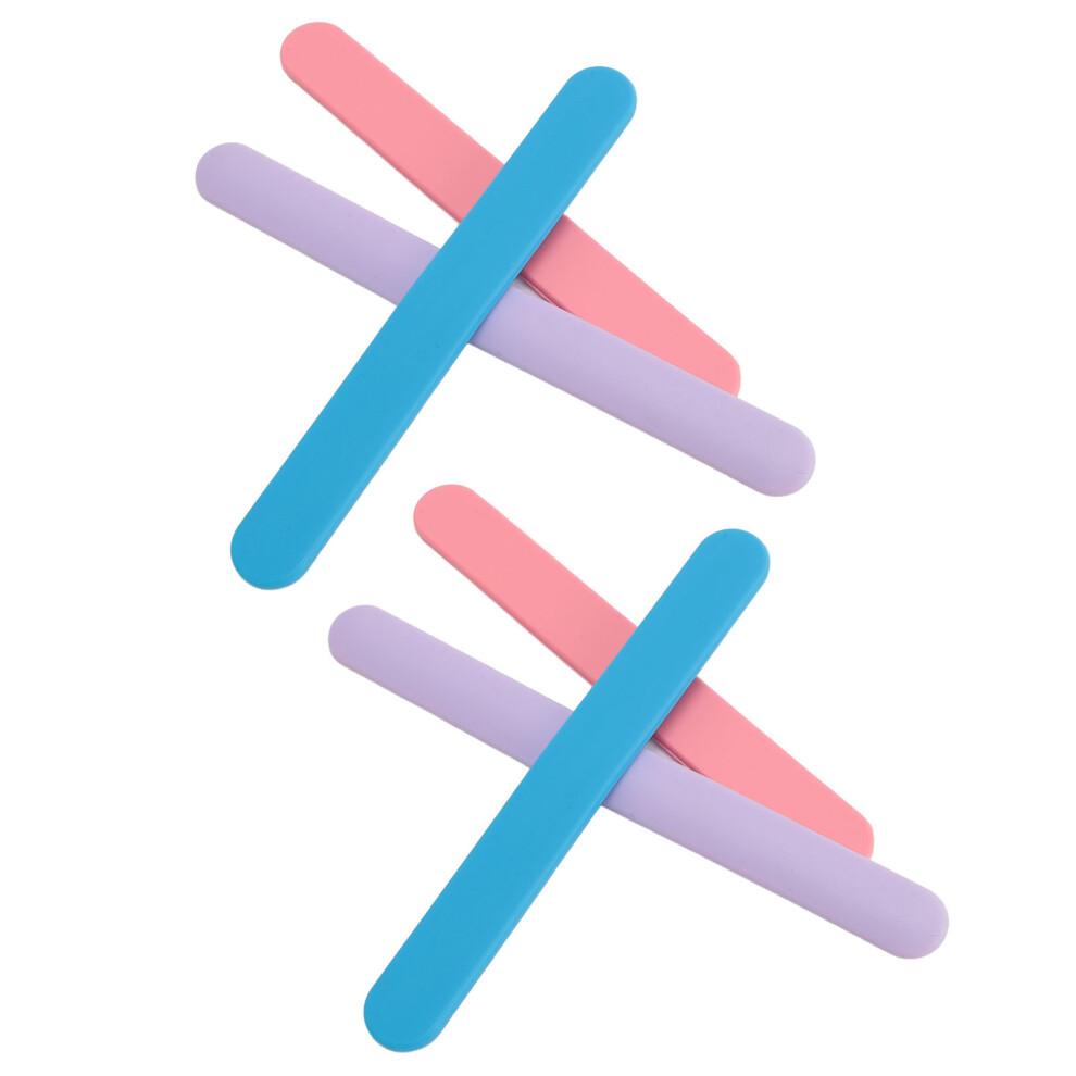 Set de 6 spatules en silicone pour le visage et l’épilation, outils réutilisables antiadhésifs