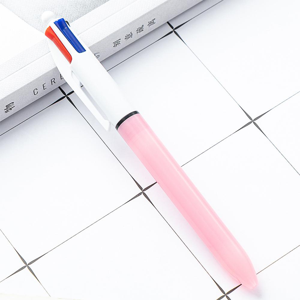 

4 Color Pen Creative Colorful Retractable Ballpoint Pens Multifunction Pen For Marker Writing Stationery 2 pcs