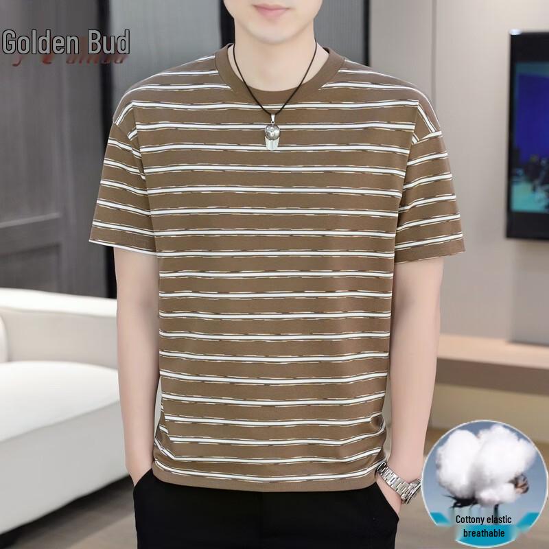 Herren Casual Gestreiftes T-Shirt