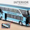 Large Children's Toys Double-decker Bus Simulation Alloy Model Long-distance Bus Business Bus Toy Car Gift Ornament